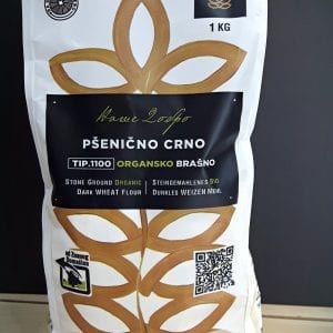 Pšenično crno organsko brašno tip 1100 Ecoagri 1kg