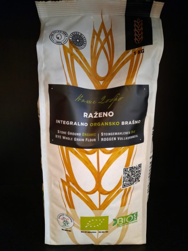Raženo integralno brašno 1kg - organik Ecoagri